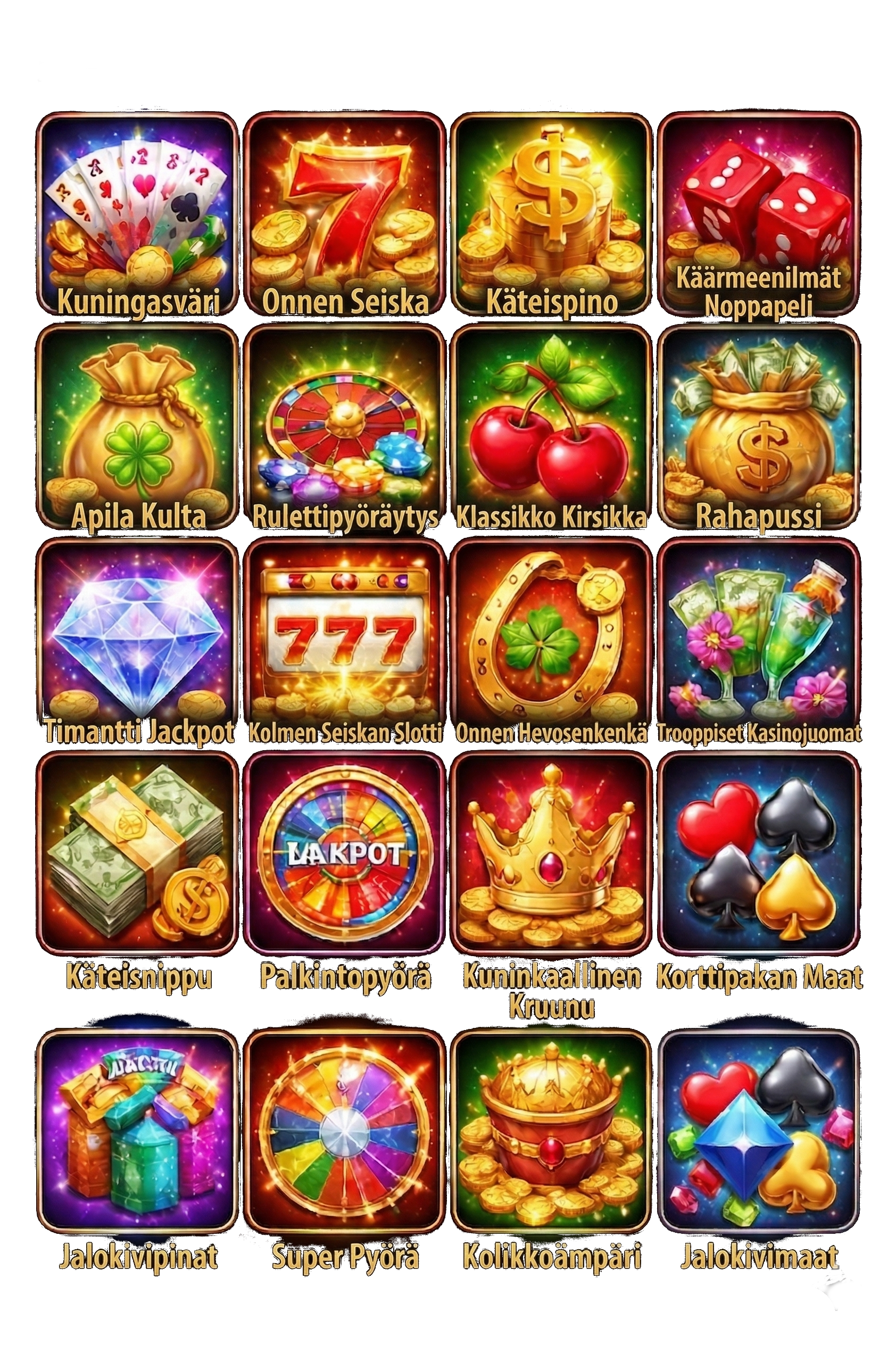 Ensiluokkainen pelivalikoima